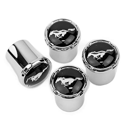 Auto Horse Logo - HEM HIGH END MOTORSPORTS Ford Mustang Pony Chrome Valve