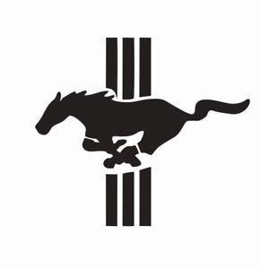 Auto Horse Logo - Ford Mustang Running Horse Die cut Vinyl Decal - Logo Car Window ...