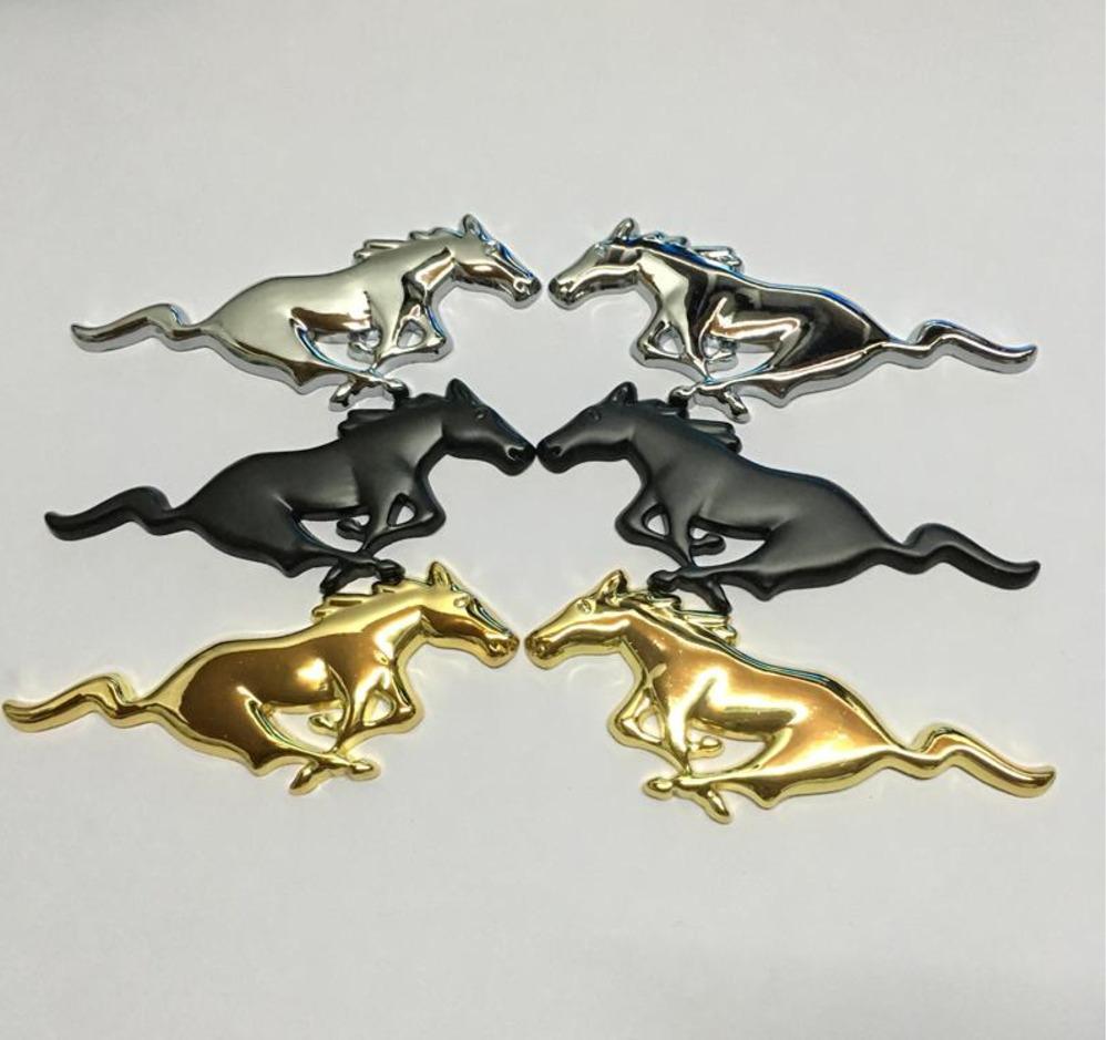 Auto Horse Logo - Acquista 2 Pezzi Car Metal Horse Logo Distintivo Emblema Adesivo ...