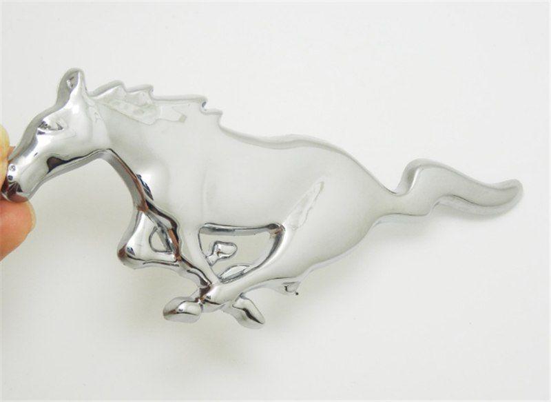 Auto Horse Logo - Car styling 3D Horse Logo 3M glue Metal Alloy Car Auto Front Hood