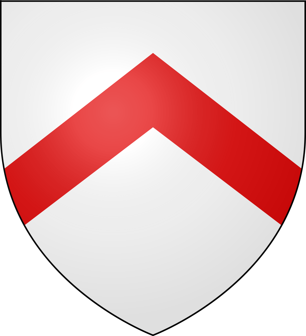 White Stripe with Red Shield Logo - Chevron (insignia)
