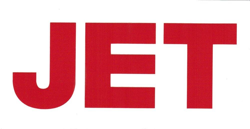 Red Band Logo - Jet Band Logo Rub-On Sticker RED