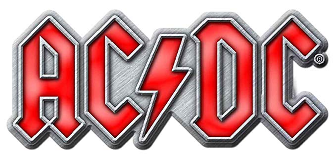Red Band Logo - AC/DC Pin Badge classic Red Band Logo Official Metal Lapel One Size ...