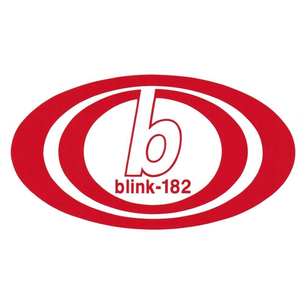 Red Band Logo - Blink-182 Band Logo Rub-On Sticker RED – RockMerch