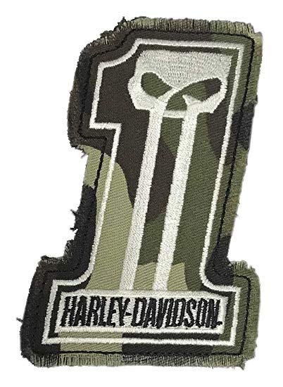 Camo Harley Davidson Logo - Amazon.com: Harley-Davidson Dark Custom Camo #1 Skull Frayed Emblem ...