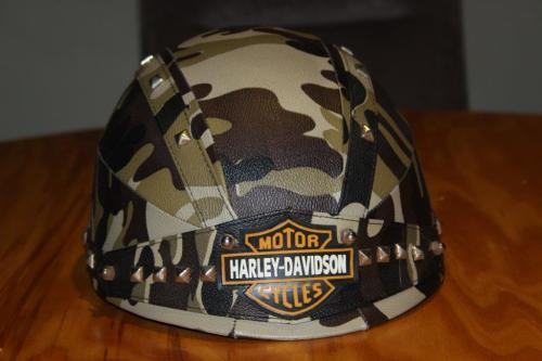 Camo Harley Davidson Logo - Helmets - A BADASS Original Harley Davidson Camo half face helmet in ...