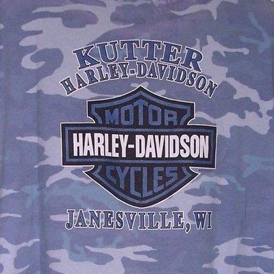 Camo Harley Davidson Logo - Harley-davidson logo t-shirt/kutter hd-janesville, wisconsin/size ...