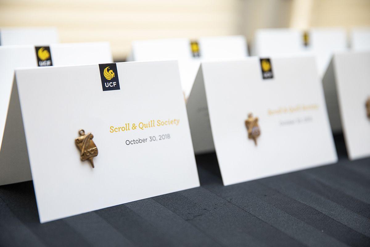 Quill Scroll Logo - 22 Faculty Inducted into UCF's Scroll & Quill Society - University ...