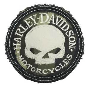 Camo Harley Davidson Logo - Harley-Davidson Genuine Camo Willie G Skull Frayed Emblem Patch, 3.5 ...