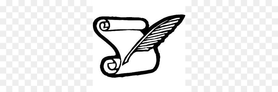 Quill Scroll Logo - Paper Quill Pen Clip art - scroll cliparts logo png download - 300 ...