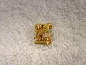 Quill Scroll Logo - 10k Gold Filled Vintage Quill & Scroll High School Journalism Honor