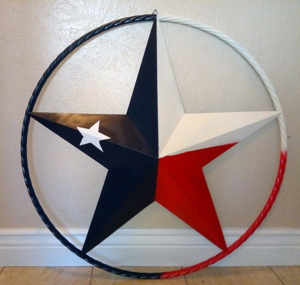 Red White Twist Logo - RED WHITE BLUE BARN META STAR WITH