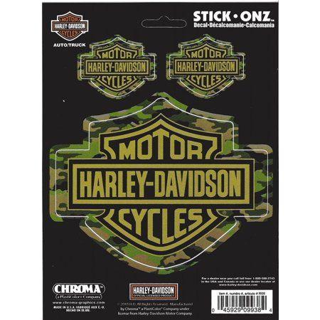 Camo Harley Davidson Logo - Harley Davidson Bar and Shield Camouflage Decals - Walmart.com