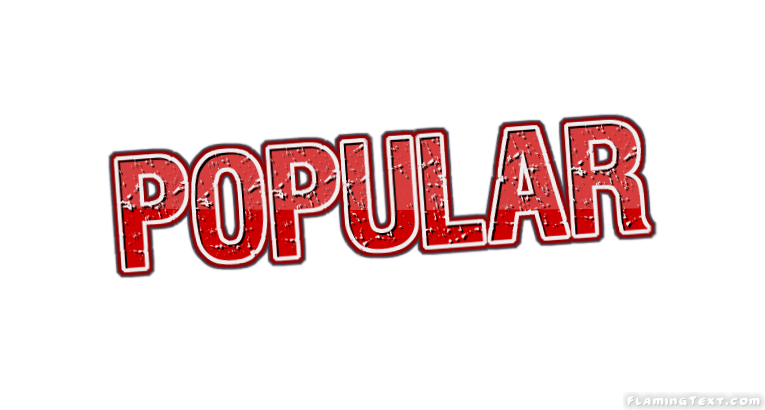 Popular Word Logo - popular Logo. Free Logo Design Tool from Flaming Text