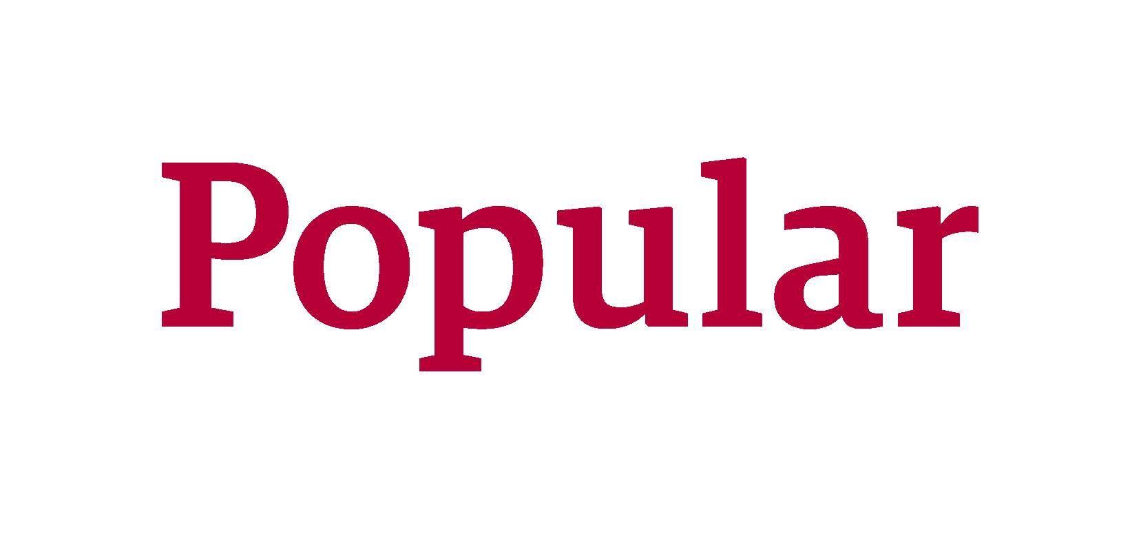 Popular Word Logo - List of Synonyms and Antonyms of the Word: Popular