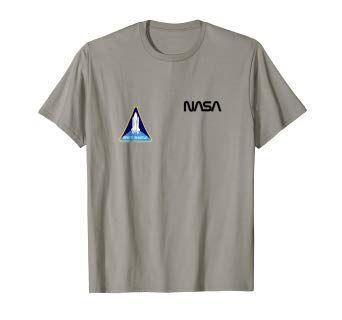Use of NASA Logo - Vintage NASA Logo, Space Shuttle Mission T Shirt: Clothing