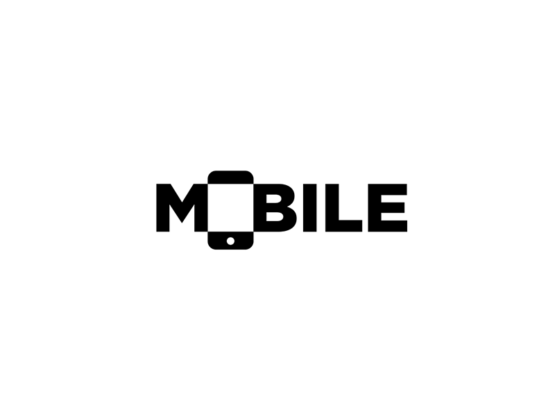 Popular Word Logo - Mobile Logo / Wordmark. Logo • Identity. Mobile logo, Logos, Logo