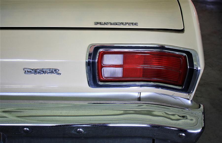 Plymouth Duster Logo - 1974 Plymouth Duster Logos And Tail Light Photograph by ...