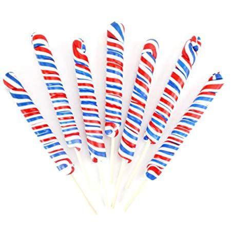 Red White Twist Logo - Red, White & Blue Twist Lollipops - Fruit Flavour (Pack of 30): Veka ...