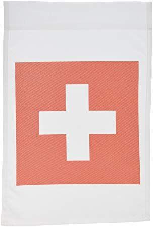 Red Block White Cross Logo - 3dRose fl_158442_ 1 Flag of Switzerland-Swiss Red and White Cross ...