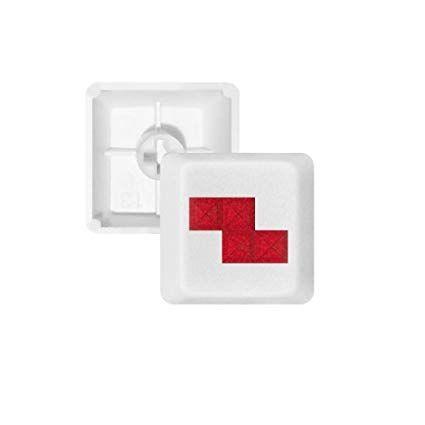 Red Block White Cross Logo - Amazon.com: Classic Games Tetris Red Block PBT Keycaps for ...