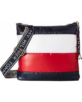 Red Block White Cross Logo - Spectacular Sales for Tommy Hilfiger Ames Puffy Large North/South ...