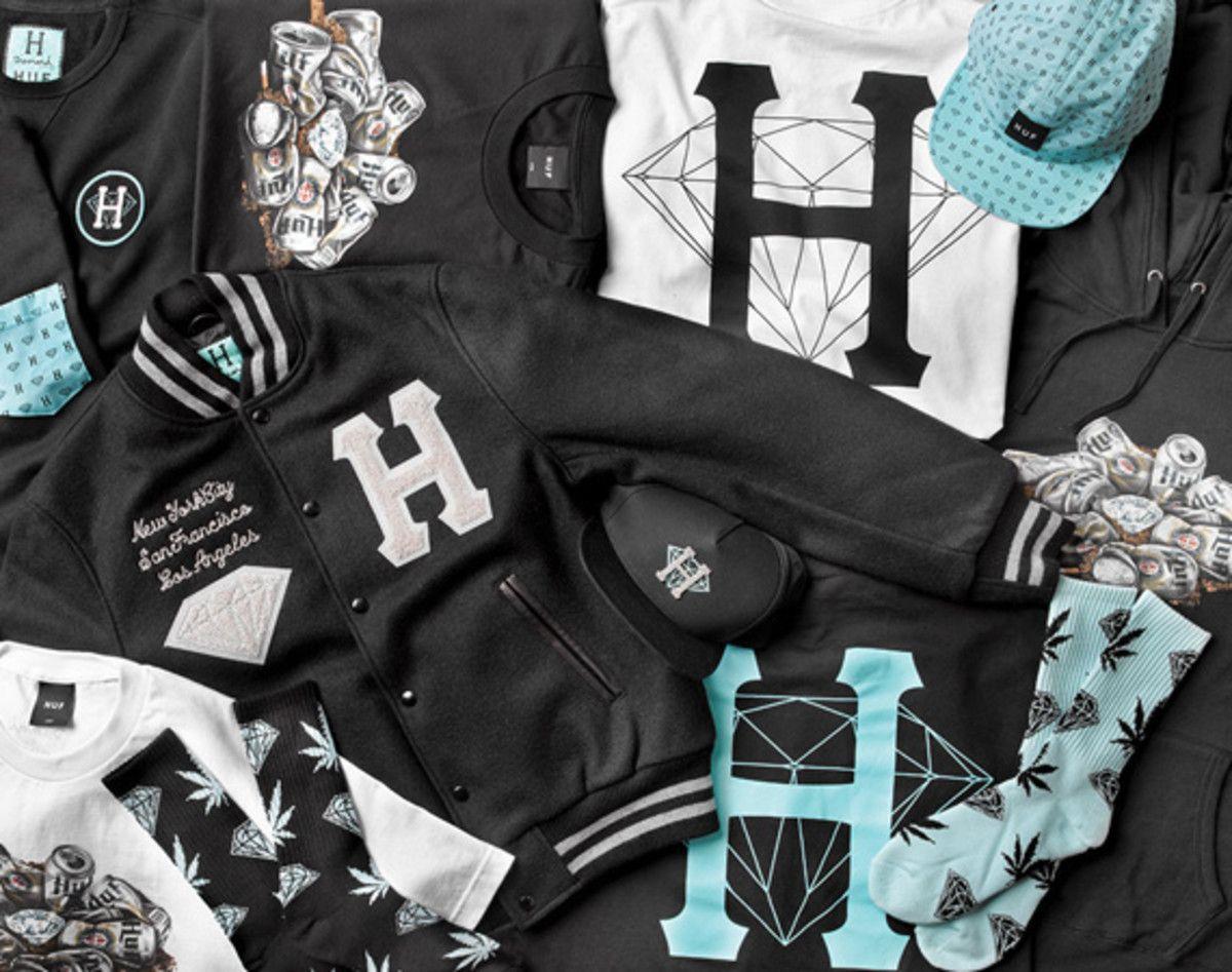 HUF Diamond Supply Logo - HUF x Diamond Supply Co. Collection. Available Now