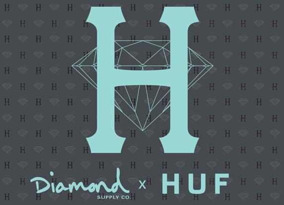 HUF Diamond Supply Logo - HUF x Diamond Supply Co... | The Chimp Store