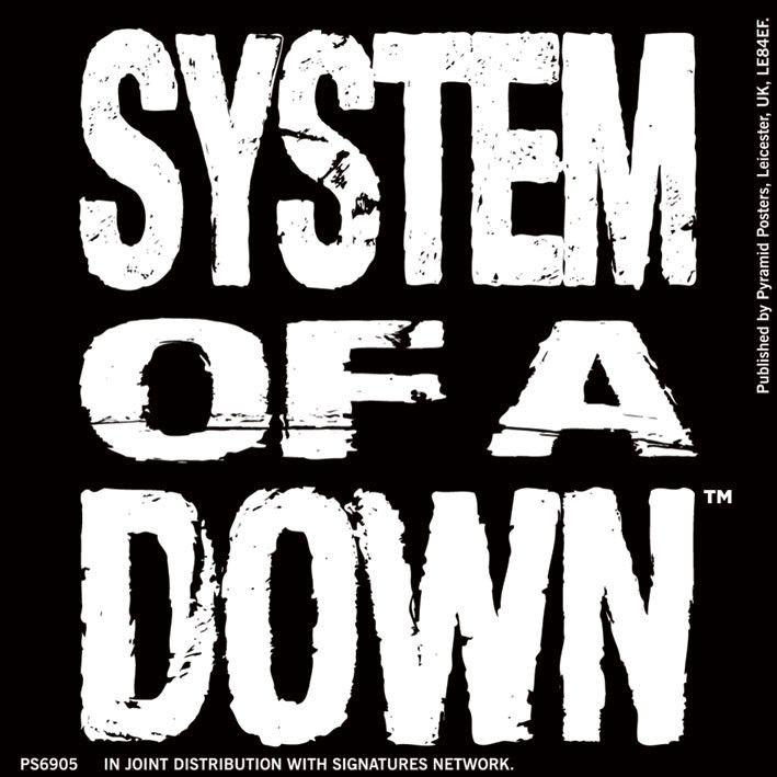 System of a Down Logo - SYSTEM OF A DOWN - logo Sticker | Sold at EuroPosters
