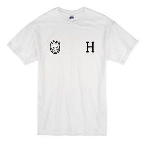 HUF Diamond Supply Logo - HUF Mens LS T-Shirt AUDIBLE WHITE Gildan Diamond Supply 10 Deep S ...