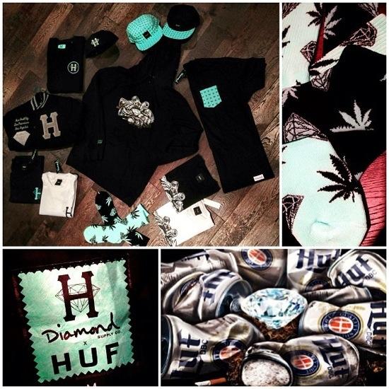 HUF Diamond Supply Logo - HUF X Diamond Supply Co. Spring Summer 2013 Capsule Collection