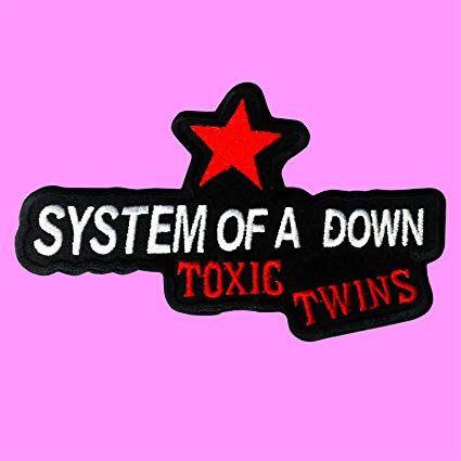 Pink System of a Down Logo - System Of A Down Toxic Twins Star Punk Rock Music SOAD Iron On ...