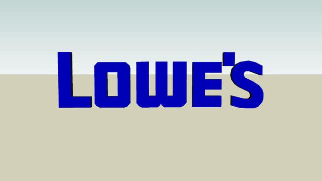 Lowe's Logo - Lowes logo | 3D Warehouse