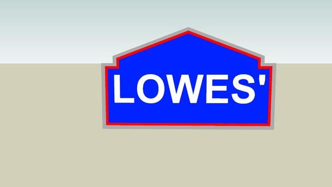 Lowe's Logo - LOWES' logo | 3D Warehouse
