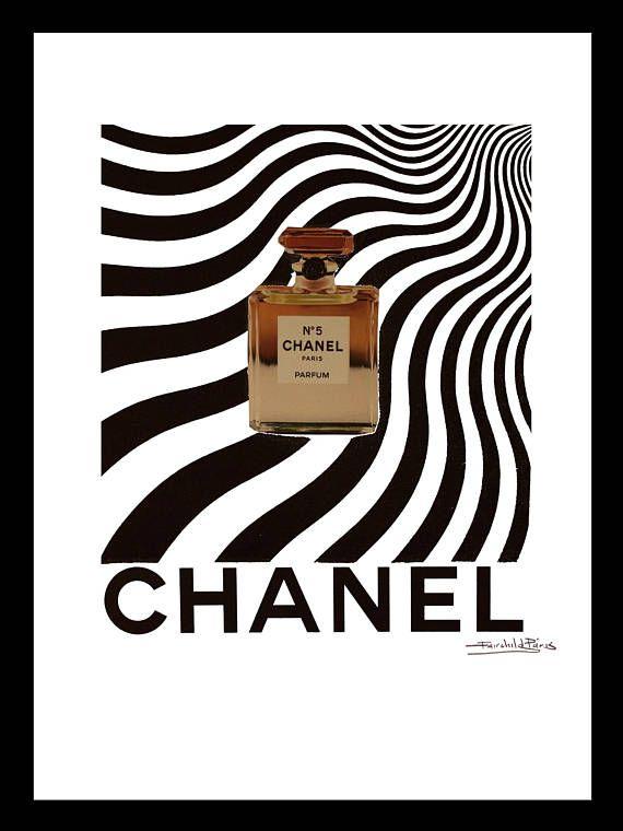 Chanel Zebra Logo - Fairchild Paris Chanel No. 5 bottle on zebra print | Home Redo ...