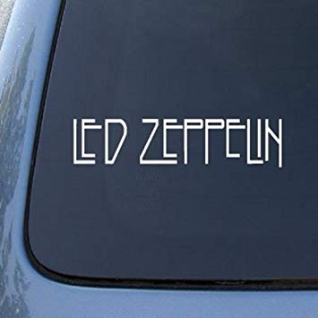 LED Zeppelin Band Logo - Amazon.com: LED ZEPPELIN BAND WHITE LOGO DECAL STICKER: Automotive