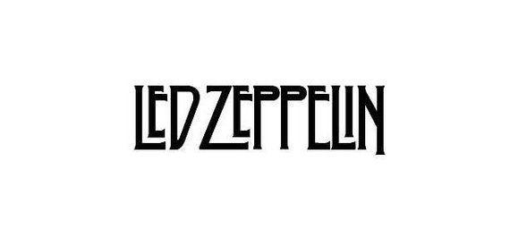 LED Zeppelin Band Logo - Led Zeppelin Band Logo Vinyl Sticker Decal | Etsy