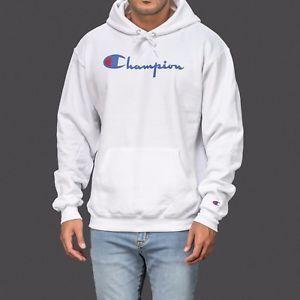 Champion Sportswear Logo - White Authentic Champion sportswear logo hoodie hoody hooded