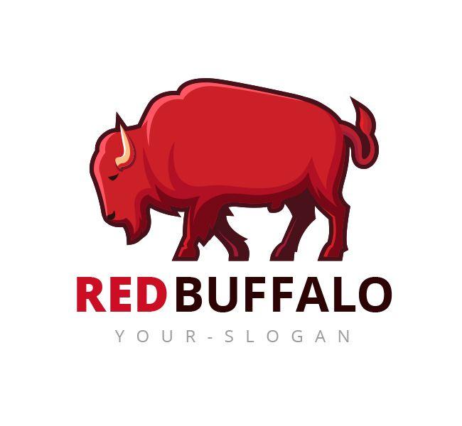 Buffalo Logo - Red Buffalo Logo & Business Card Template - The Design Love