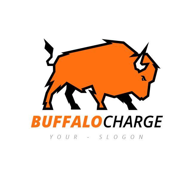 Buffalo Logo - Buffalo Charge Logo & Business Card Template Design Love