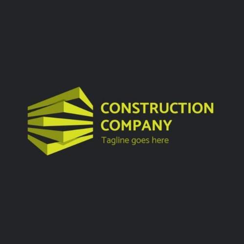 Modern Construction Logo - Fully Customizable Construction Logo Templates