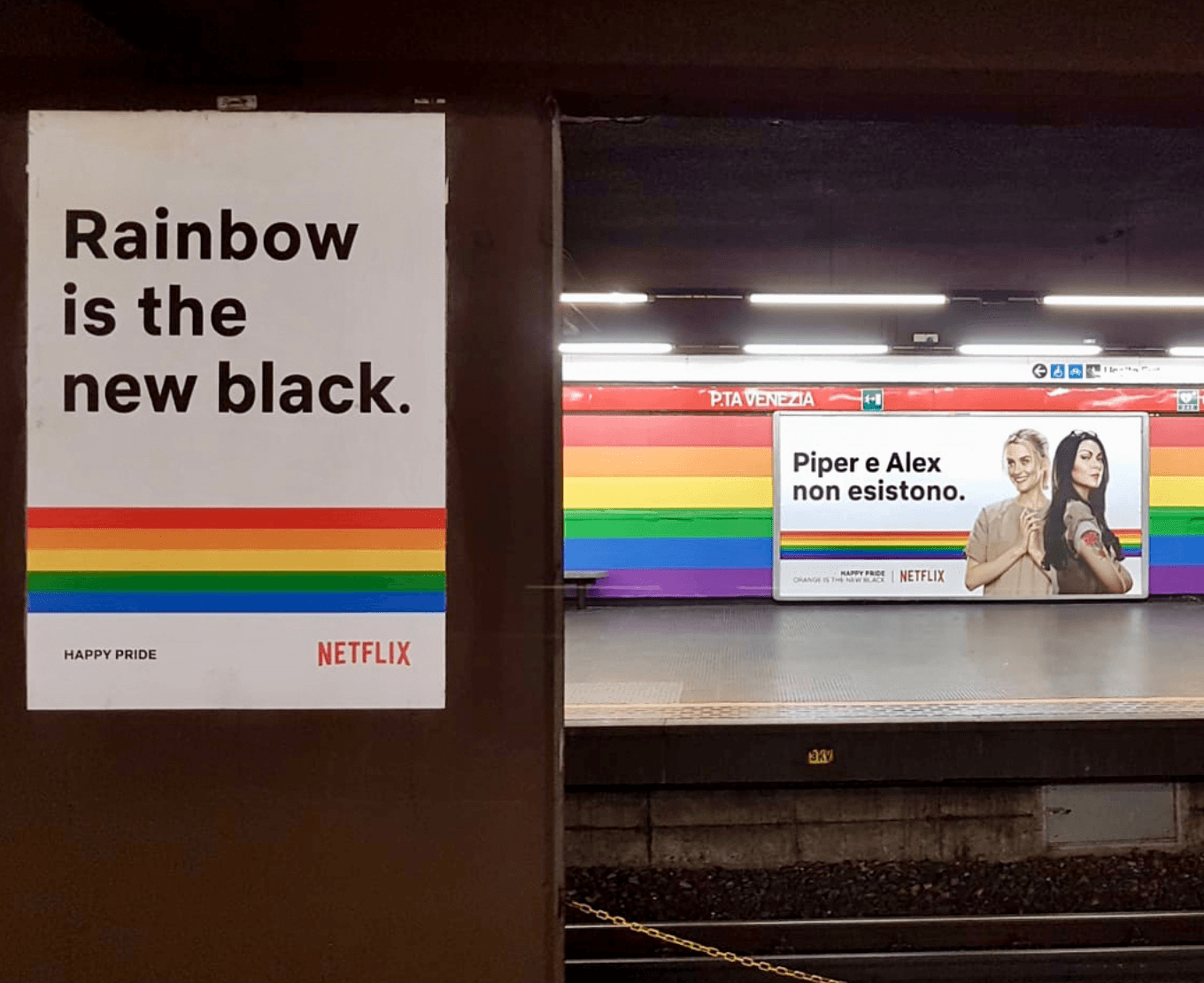 New Black Netflix Logo - Netflix and Rainbow is the new black for the Pride of Milan