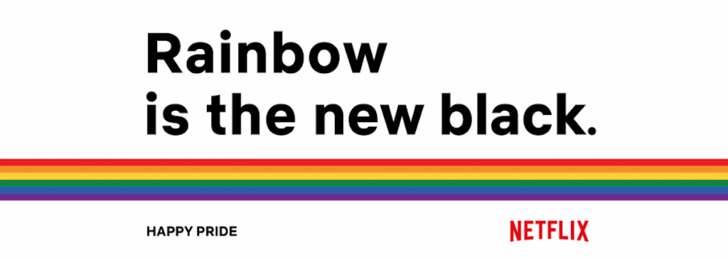 New Black Netflix Logo - Netflix and Rainbow is the new black for the Pride of Milan ...