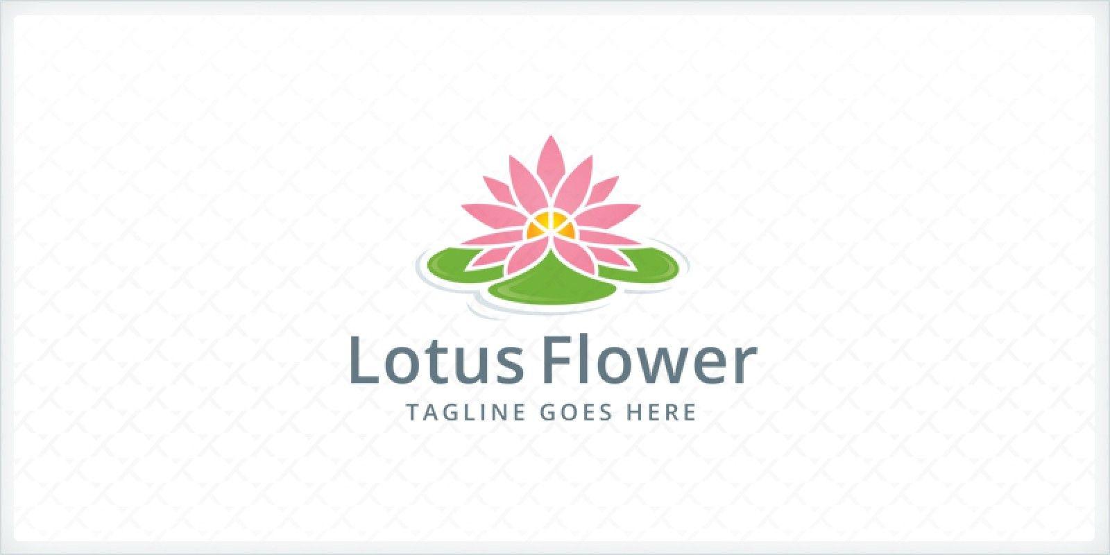 Lotus Flower Graphic Logo - Lotus Flower Logo Template | Codester