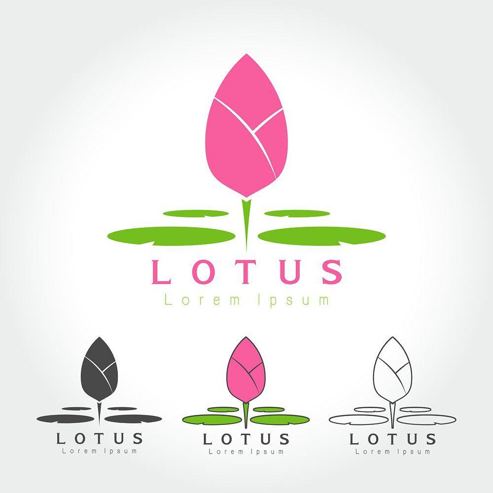 Lotus Flower Logo - Lotus flower logo ~ Logo Templates ~ Creative Market