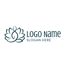 Simple Lotus Flower Logo - Free Lotus Logo Designs | DesignEvo Logo Maker