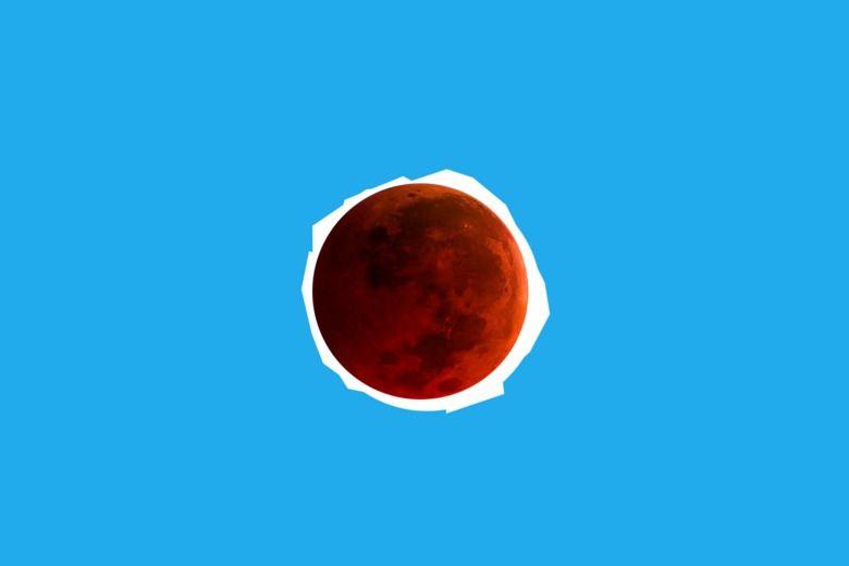 Popular Blue Partial Moons in a Circle Logo - How to watch Wednesday's super blue blood moon