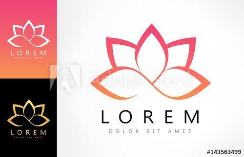 Lotus Flower Logo - Lotus flower logo this stock vector and explore similar