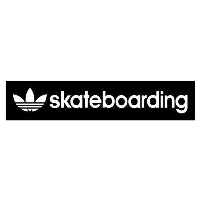 Skateboarding Logo - Adidas skateboarding logo 003 - Stickers (25 x 5.1 cm) - ステッカー ...