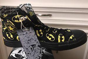 New Converse Logo - New Converse X DC Comics BATMAN Logo Black Yellow Rare Men's Size